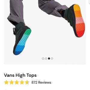 Vans x Hedley & Bennett Canvas High Top Sneaker - Black with Multicolor Sole